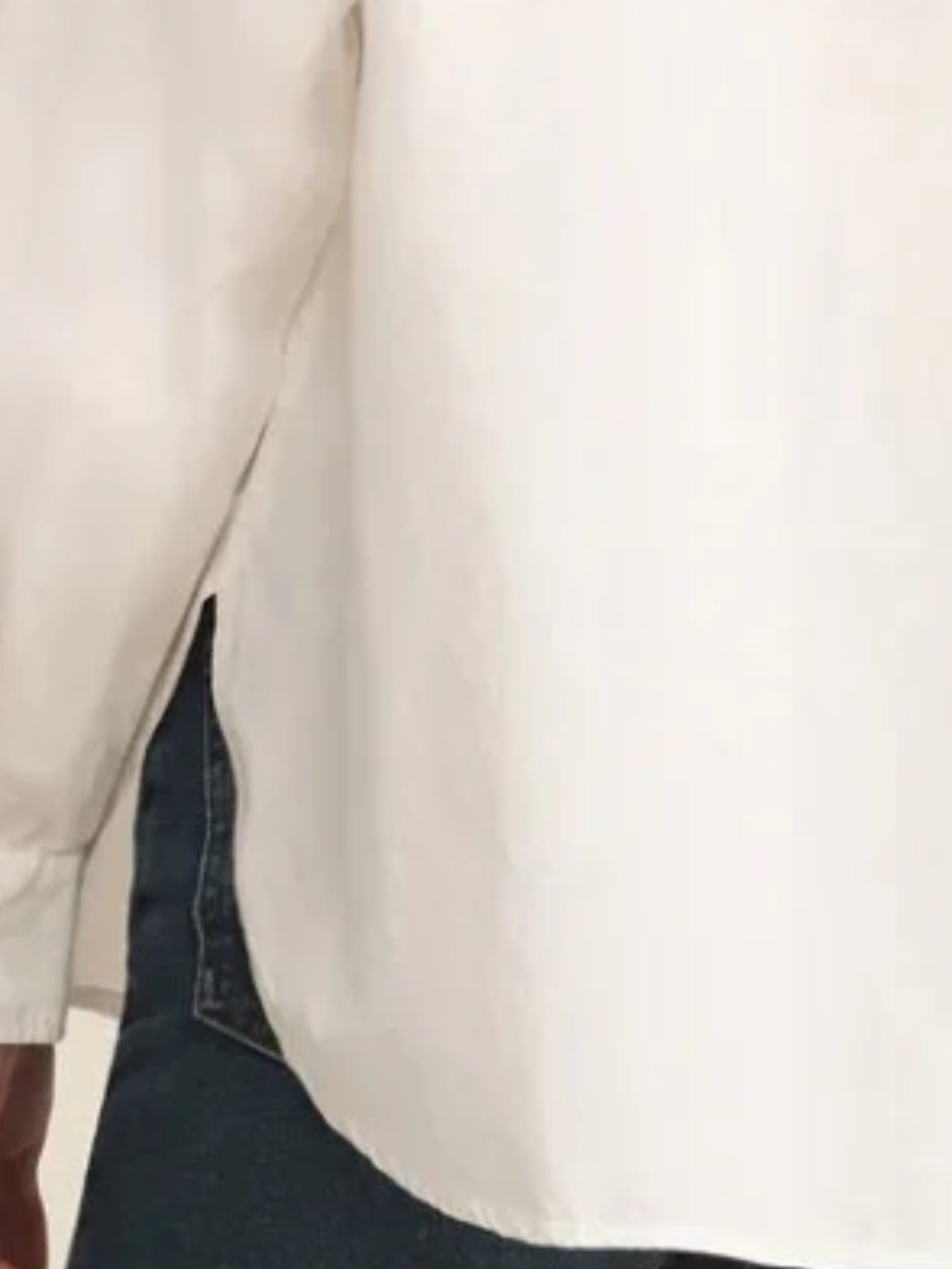 REISS Classic White Button-Down Shirt size 4 (S) boyfriend fit NEVER WORN - Picture 4 of 4